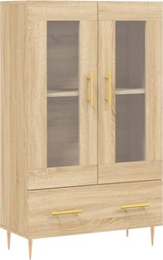 vidaXL Dulap înalt, stejar Sonoma, 69,5x31x115 cm, lemn prelucrat
