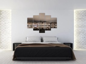 Tablou cu orașul în amurg (150x105 cm)