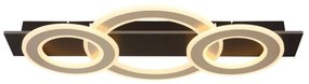 Plafoniera LED slim MDF maro JAYDEN