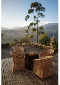 Șemineu de exterior pe gaz Planika Square GAS 79,7x48 cm 10kW