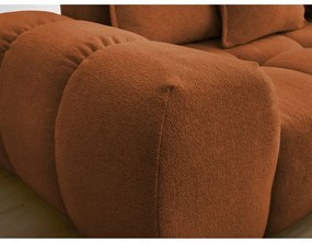 Canapea teracotă cu tapițerie din chenille 278 cm Everest – Bobochic Paris