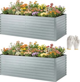 Outsunny jardinieră înălțată strat vas | Aosom Romania