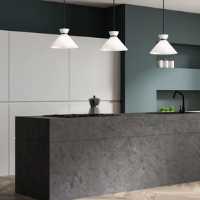 Alora Mood ALM-HALSTON-P-M-BK - Lustră cu tijă HALSTON, 1xE27/60W/230V, neagră