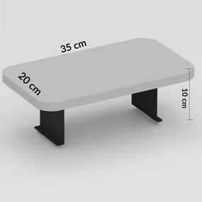 Masuta laterala, Verla Homs, negru, reglabila, 25041