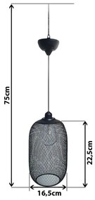 Lustră LED solară pe cablu MEGGY 1,2V 200 mAh IP44