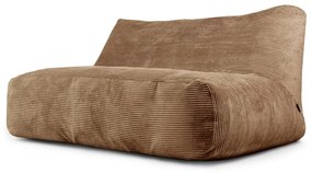 Fotoliu bean bag maro cu tapițerie din catifea reiată Sofa Tube 160 – SLOWDOWN