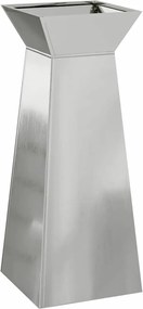 vidaXL Vază pe pilon Argintiu 40 x 40 x 100 cm