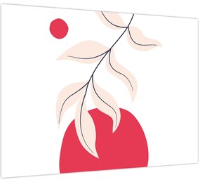 Tablou - Abstracție florală roz N⁰2 (70x50 cm)