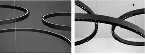 Sistem circular sina magnetica cu iluminat in partea superioara Halo 80cm