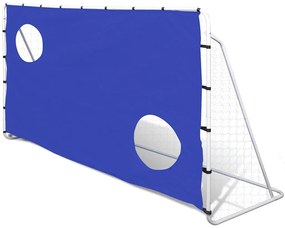 vidaXL Poartă fotbal cu perete țintă 240x92x150cm oțel calitate înaltă
