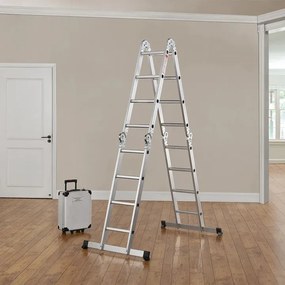Juskys Scară multifuncțională din aluminiu 470 cm