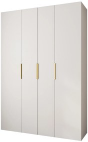 Dulap de haine 170 cm Carmela 40-4 (alb + Auriu). 1126662