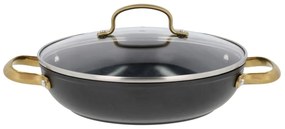 Oală cu capac/cu suprafață antiaderentă din aluminiu 2,6 l adecvată pentru plita cu inducție – Holm