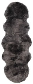 vidaXL Covor din piele de oaie, gri deschis, 60 x 180 cm