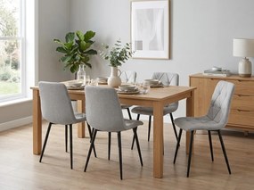 Scaun LIBRA PLATINUM GREY gri cu picioare negre