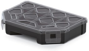 Organizator 19,5 x 14,2 x 4 cm, separatoare, negru