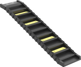 PawHut Rampă Pliabilă pentru Câini pentru Mașini și Paturi Înalte, Scară Portabilă cu 10 Trepte Antiderapante, Ușoară, Suportă Până la 68 kg, Negru | Aosom Romania