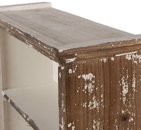 Etajeră de perete, din lemn, cu 2 rafturi, 36x15x43cm, Loise