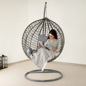 Scaun agăţat, gri, NOLAN NEW