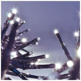 Instalație LED de Crăciun 576xLED/8 funcții 8m IP44 alb rece + telecomandă Solight 1V11-W