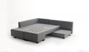 Canapea Extensibilă Manama Corner Sofa Bed Left, Gri