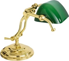 Lampa de birou din alama design clasic Banker
