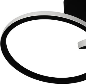 Eglo 902144 - Plafonieră LED CONGIUNTI, 12 W, 230 V, 2700/4000/6500 K, negru