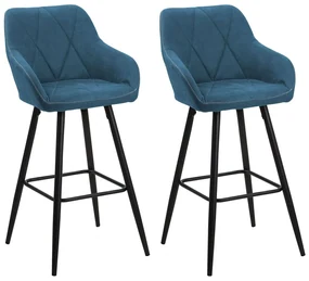 Set scaune tip bar 2buc. Dakien (albastru). 1009998