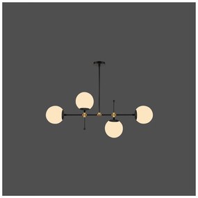 Lustră Squid Lighting Kruva, înălțime 57 cm, negru
