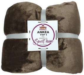 Patura cu doua fete, maro, 205x220, ANKEA TYP 1