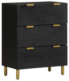 vidaXL Dulap, negru, 60x33x75 cm, lemn prelucrat