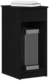 vidaXL Suport turn pentru computer cu sertar negru 35x45x77 cm