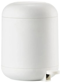 Coș de gunoi alb cu pedală din plastic 4 l Sensu – Zone