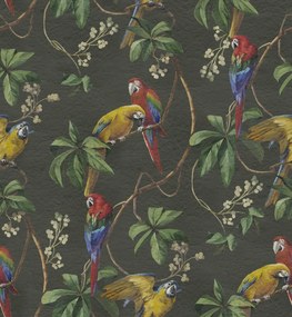 Fototapet, Parrots, Green, Rebel Walls