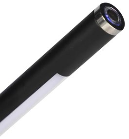 Lampa de podea modernă neagră inclusiv LED cu dimmer tactil - Berdien