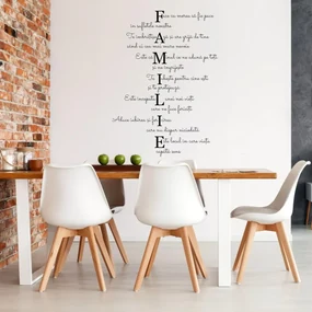 INSPIO Autocolant pentru perete: F.A.M.I.L.I.E
