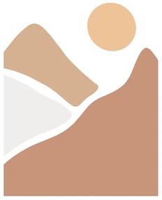 Poster 29x41 cm Mountains – Veronika Boulová