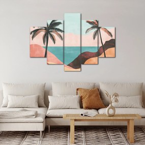 Tablou - Palmieri la mare (150x105 cm)