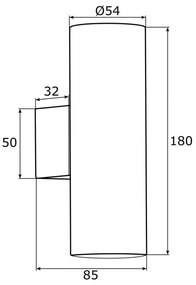 Aplică Argon 0912 MITOS 2xGU10/5W/230V crom