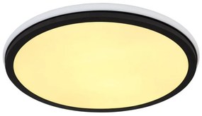 Plafoniera LED RGB cu telecomanda design modern Jaxxi negru 45cm