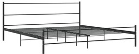284688 vidaXL Cadru de pat, negru, 180 x 200 cm, metal