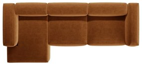 Colțar cărămiziu (cu colț pe partea stângă/cu șezlong) Bergamo – Cosmopolitan Design