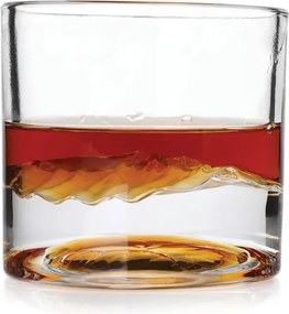 Set pahare pentru whisky LIITON 1009931 Smoky Mountain, 230 ml, 2 buc, Fund 3D Great Smoky Mountain, Transparent