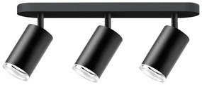 Spot LED RGBW reglabil pentru baie TURYN, 3x GU10/6,5W/230V, IP44, negru
