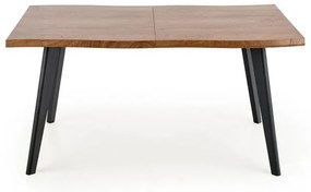 Masa de bucaterie Dickson II, lemn natural / negru
