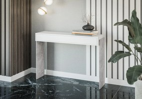 Măsuță consolă Zantra (Alb + piatră). 1055288