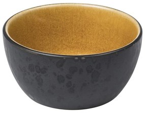 Bol mic negru/chihlimbar din gresie 200 ml Black/Amber – Bitz