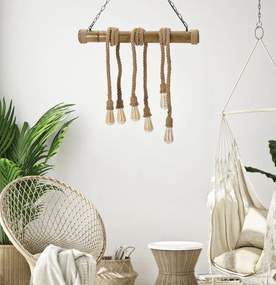 Mauro Ferretti Candelabru Bambus cm 80X15X120 | Aosom Romania