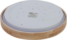 Brilagi - Plafonieră LED de tavan WOODROUND, 40 W, 230 V, 3000/4000/6000 K, Ø 60 cm