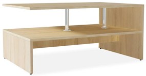 vidaXL Măsuță de cafea, PAL, 90x59x42 cm, culoarea stejarului